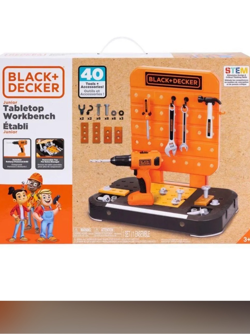 Black + Decker Toy Tabletop Workbench